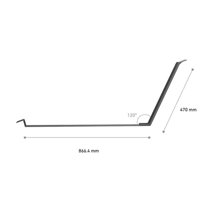 Anker Solarmodul-Halterung für Flachdächer aus verzinktem Stahl, 2er-Set – Ansicht 2