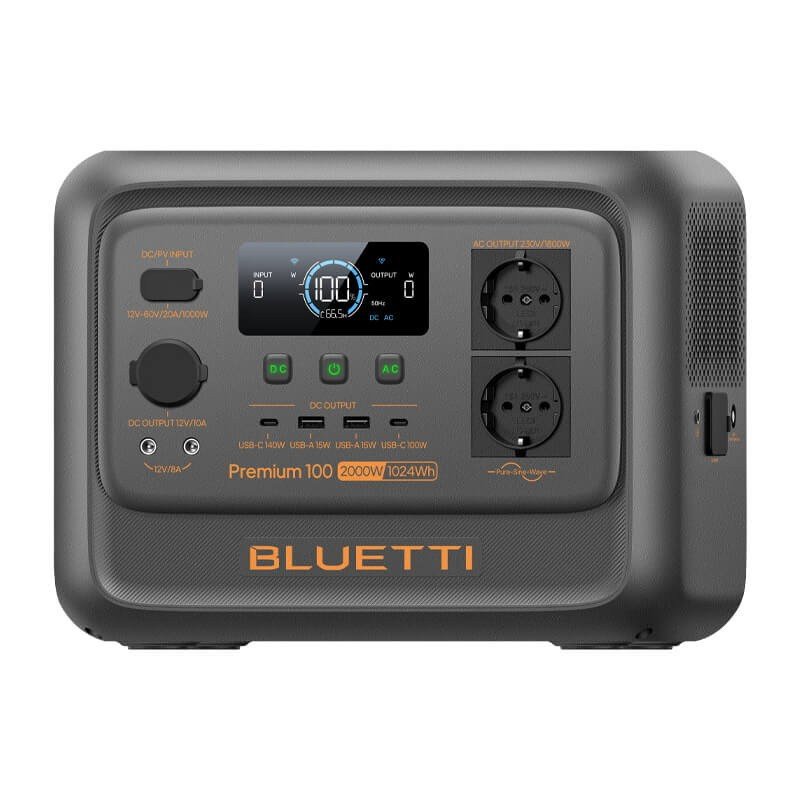 Bluetti Premium 100 V2 : station 1024Wh LiFePO4, 4 prises AC 1800 W