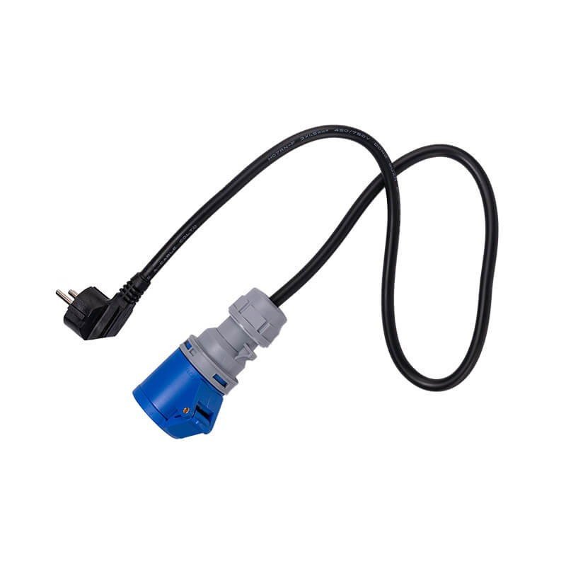 Schuko to CEE Adapter Cable, 1 m – view 2