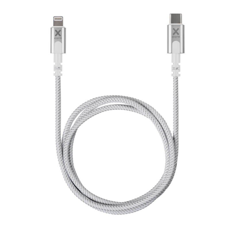 Xtorm Original USB-C to Lightning Cable, 1 m, White Woven Nylon – view 2
