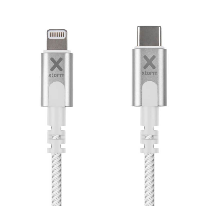 Xtorm Original USB-C to Lightning Cable, 1 m, White Woven Nylon – view 3