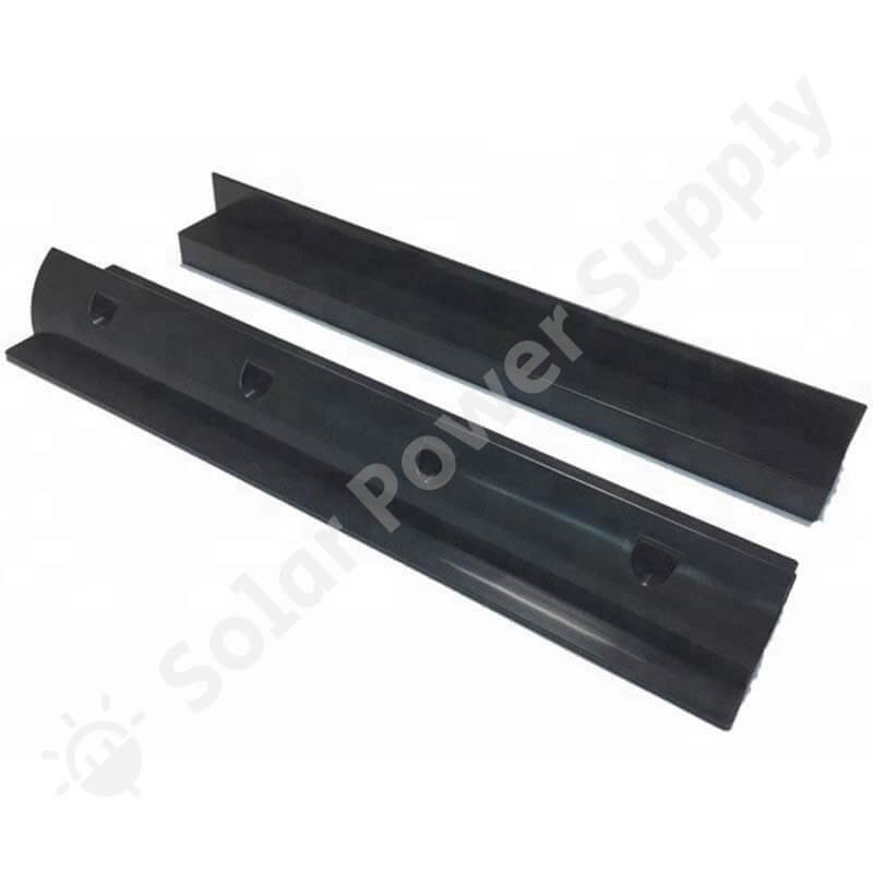 Zwarte ABS-spoilers voor zonnepaneelmontage, set van 68 cm – weergave 1