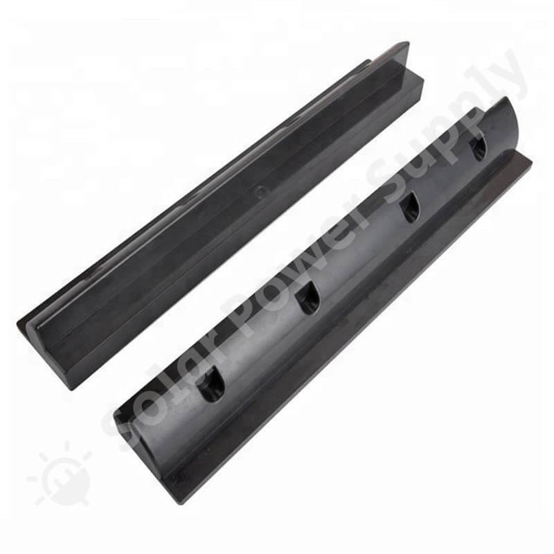 Solar Module Mounting Spoilers in Black ABS, 52 cm Pieces – view 2