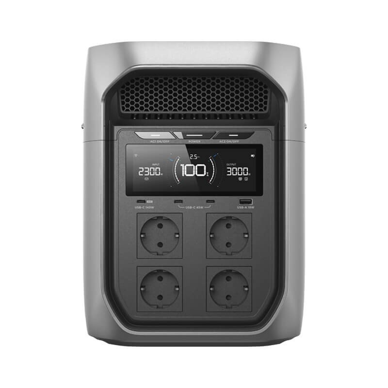 EcoFlow Delta 3 Max Plus : station 2048 Wh, 3000 W, USB-C 140W – vue 2