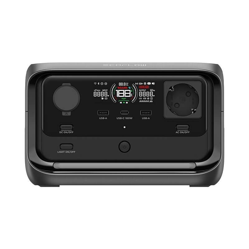 EcoFlow River 3 Plus powerstation, 286Wh LiFePO4, stopcontact 600 W – weergave 2