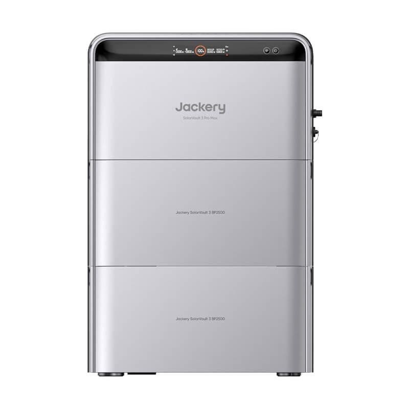 Jackery SolarVault 3 Pro Max avec 2 BP2500, entrée solaire 4000W, 7,56 kWh