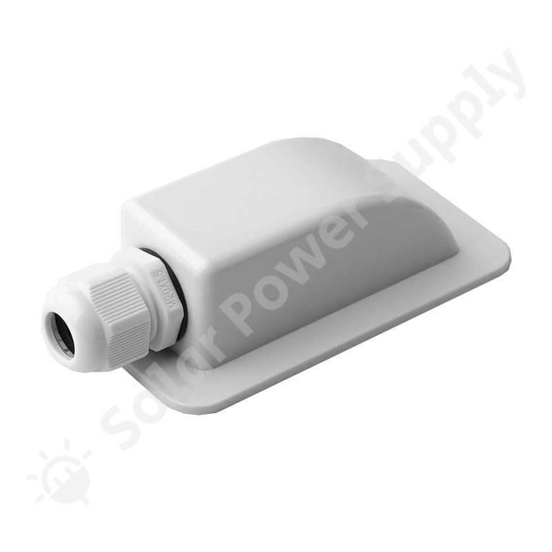 Compact White ABS Plastic Cable Gland, 13 x 4.5 x 4 cm – view 1