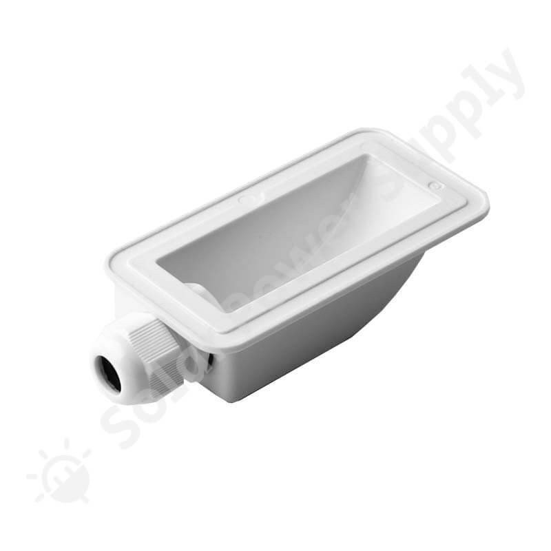 Compacte witte dakdoorvoer van ABS-kunststof, 13 x 4,5 x 4 cm – weergave 3