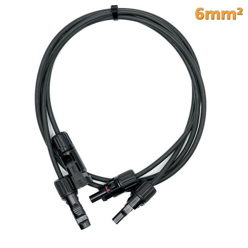 Rallonge solaire MC4 de 10 m, conducteur 6 mm²