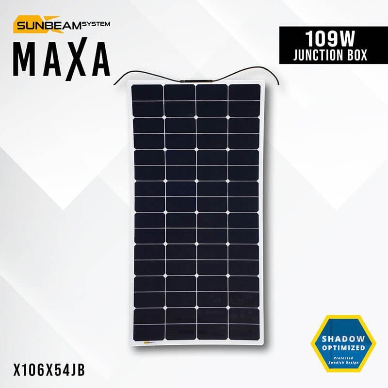 SUNBEAMsystem Maxa 109 W flexibele zonnemodule met aansluitdoos – weergave 3