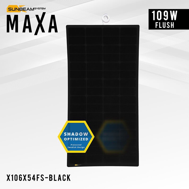 SUNBEAMsystem Maxa Flush schwarz, flexibles Panel, 109 W, 106 x 54 cm – Ansicht 5