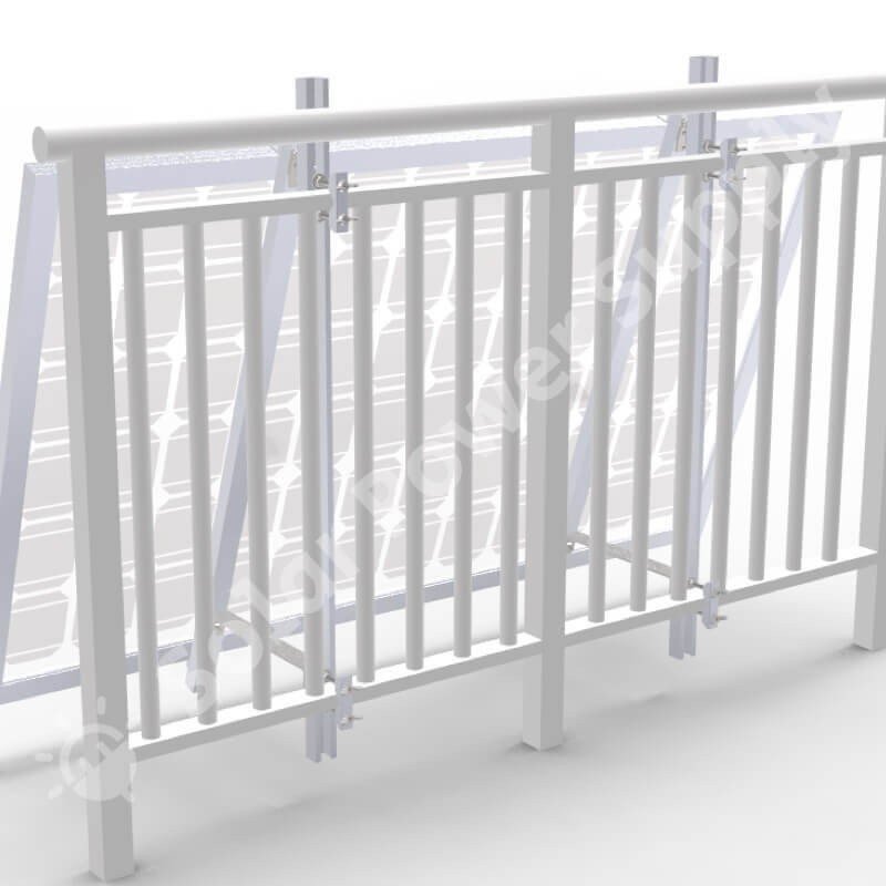 Balkonständer für Solarmodule mit festem Winkel von 9°, 5 kg – Ansicht 4