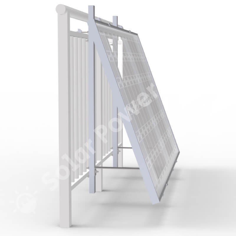 Balkon-Halterung für Solarmodule, Neigung 9-20° einstellbar, 5 kg – Ansicht 3