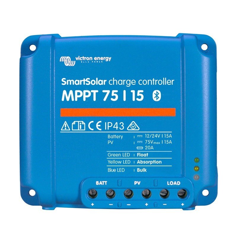 Victron Energy SmartSolar MPPT 75/15 : régulateur 15 A avec Bluetooth, 12/24 V