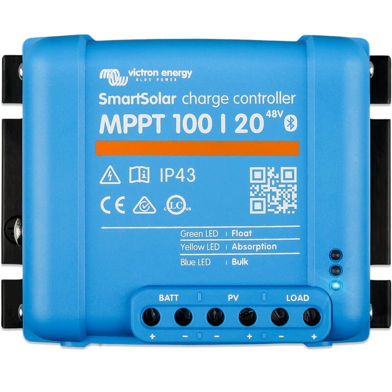 Victron SmartSolar MPPT 100/20 : régulateur 20 A Bluetooth pour 12, 24 et 48 V