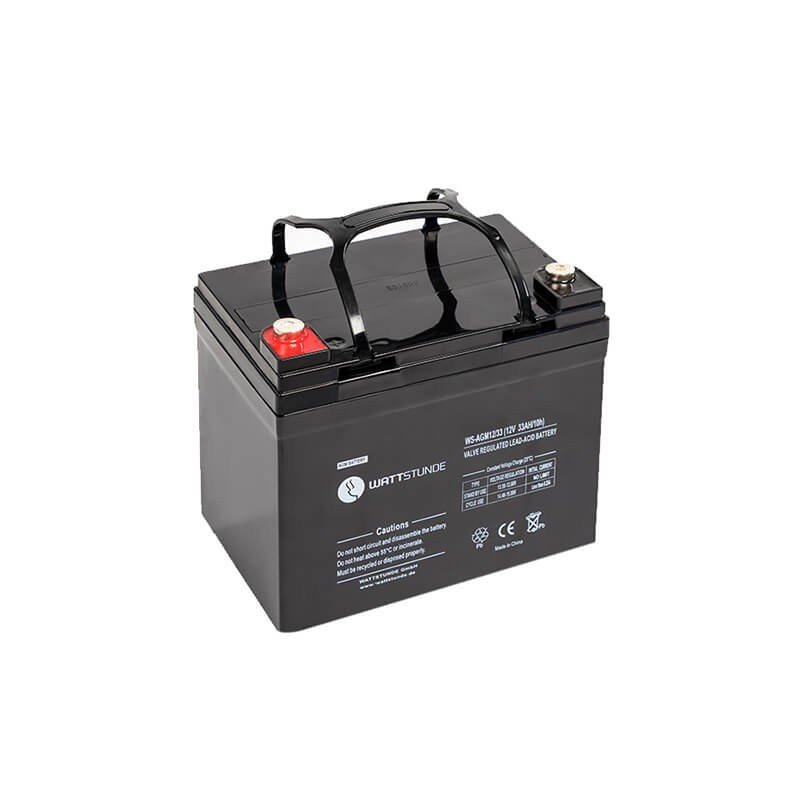 Wattstunde batterie AGM 12 V 33 Ah (396 Wh), technologie VRLA
