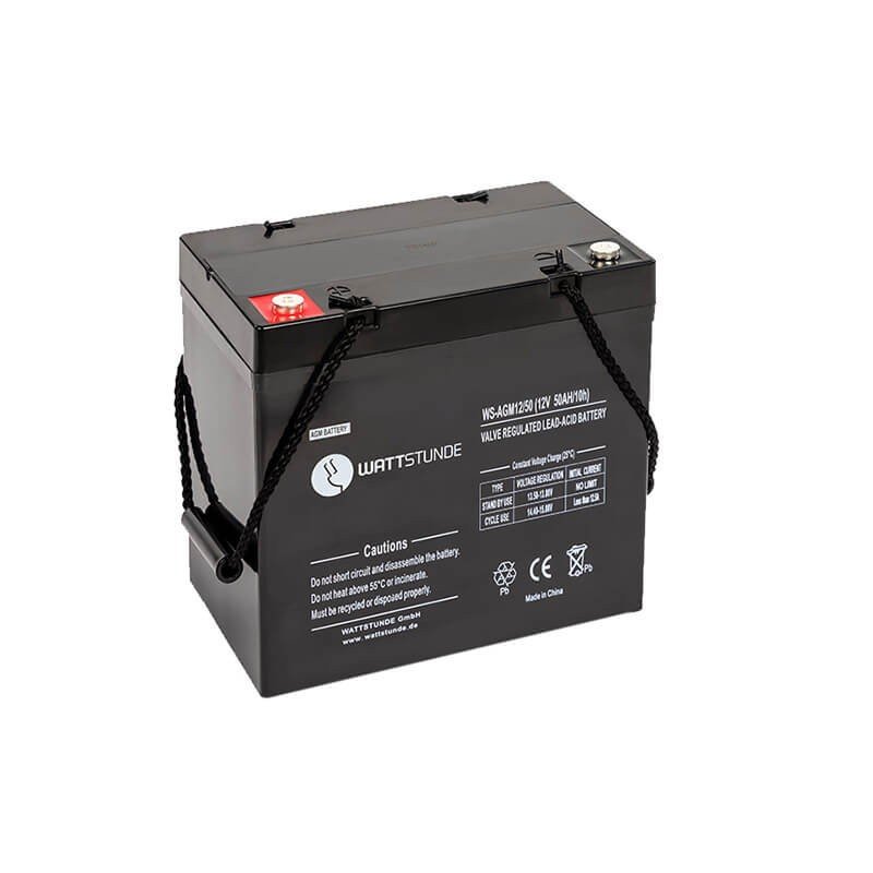 Wattstunde batterie AGM 12 V 50 Ah (600 Wh) à technologie VRLA