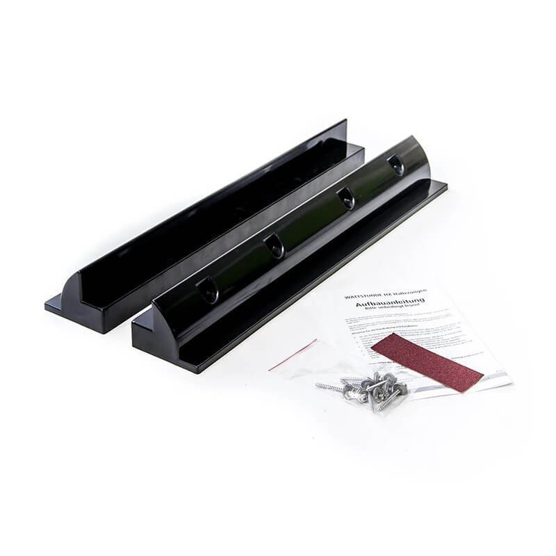 Wattstunde Haltespoiler-Kit schwarz, 53 cm, für Solarmodule mit 50-120 W – Ansicht 1