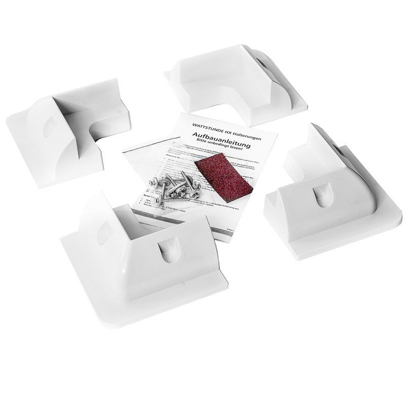 Wattstunde protections d'angle blanches en ABS pour panneau solaire