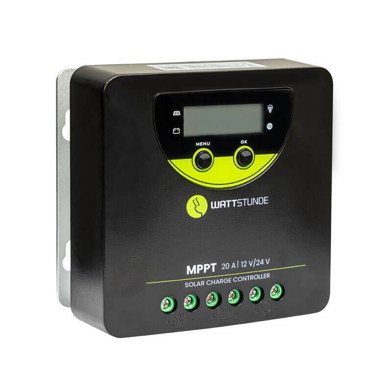 Wattstunde WLR-BT MPPT-laadregelaar zonne-energie, 20 A, 12/24 V, 90 V – weergave 3