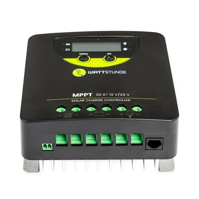Wattstunde WLR-BT MPPT-laadregelaar zonne-energie, 20 A, 12/24 V, 90 V – weergave 5