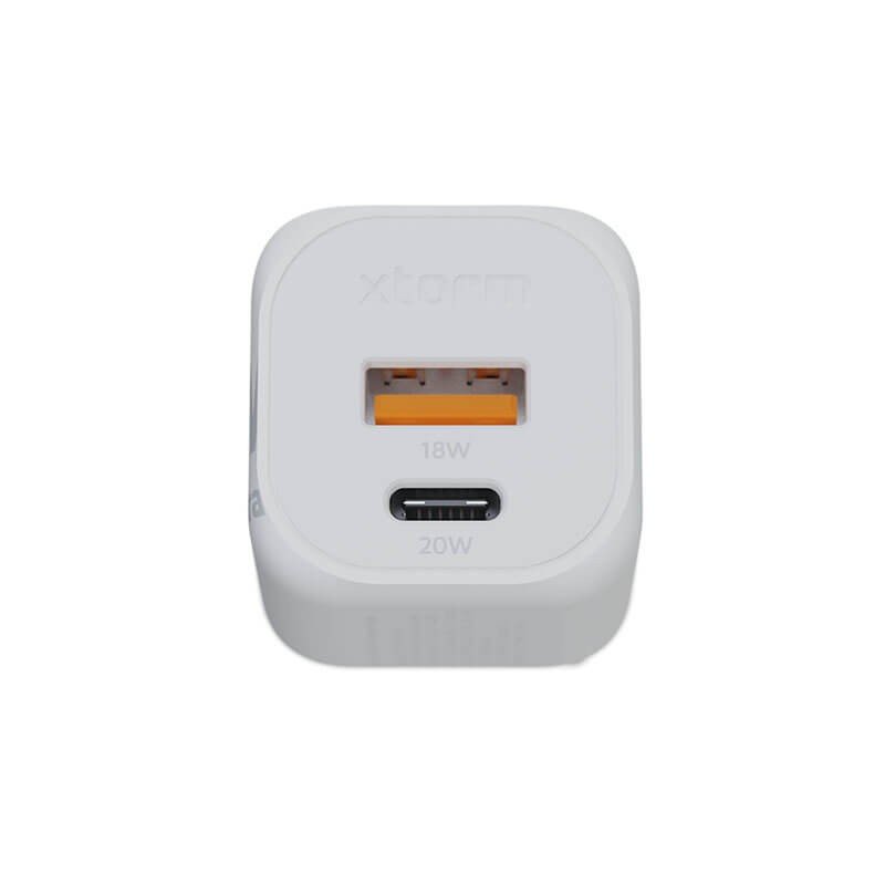 Xtorm GaN2 Ultra 20 W Mikro-Netzladegerät, USB-C PD und USB-A, 44 g – Ansicht 2